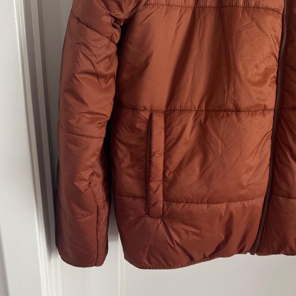 Universal Thread Copper Puffer Jacket - image 5